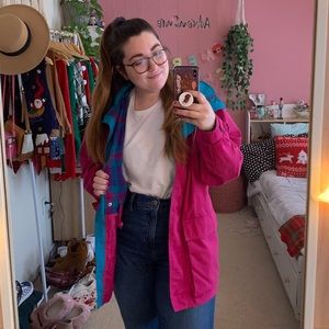 Retro Vintage Pacific Trail Flannel Lined Jacket